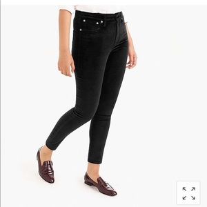 J. Crew Navy Velvet Toothpick Jeans